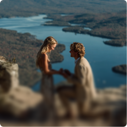 An eternal wedding moment.