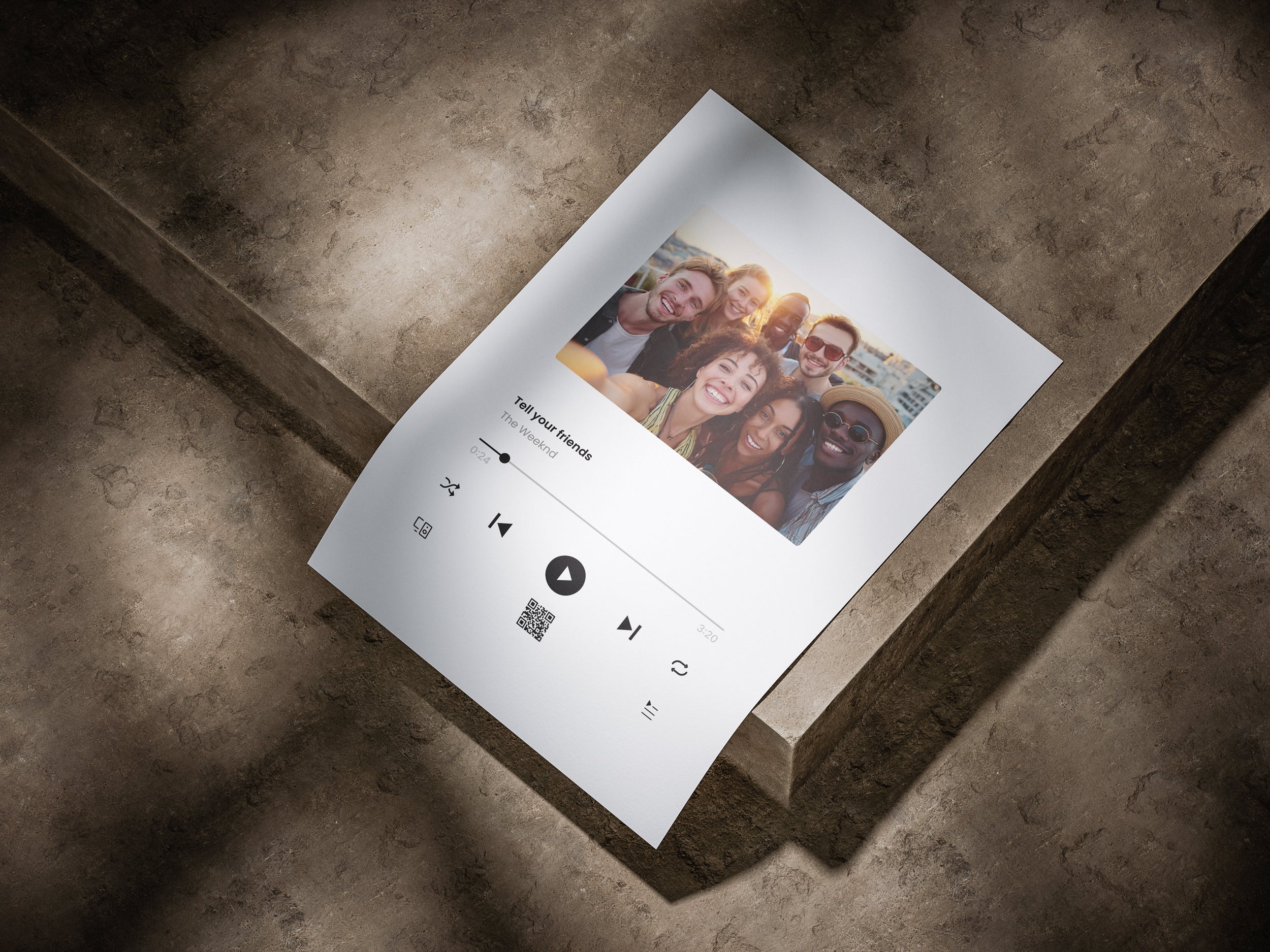 Spotify Layout (No Text) + QR